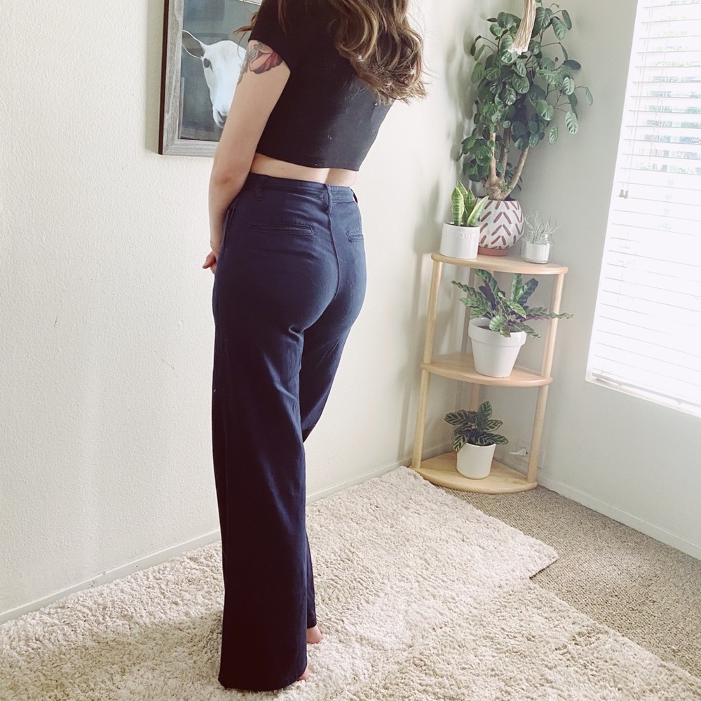 ModCloth Navy Blue Wide Leg Pants